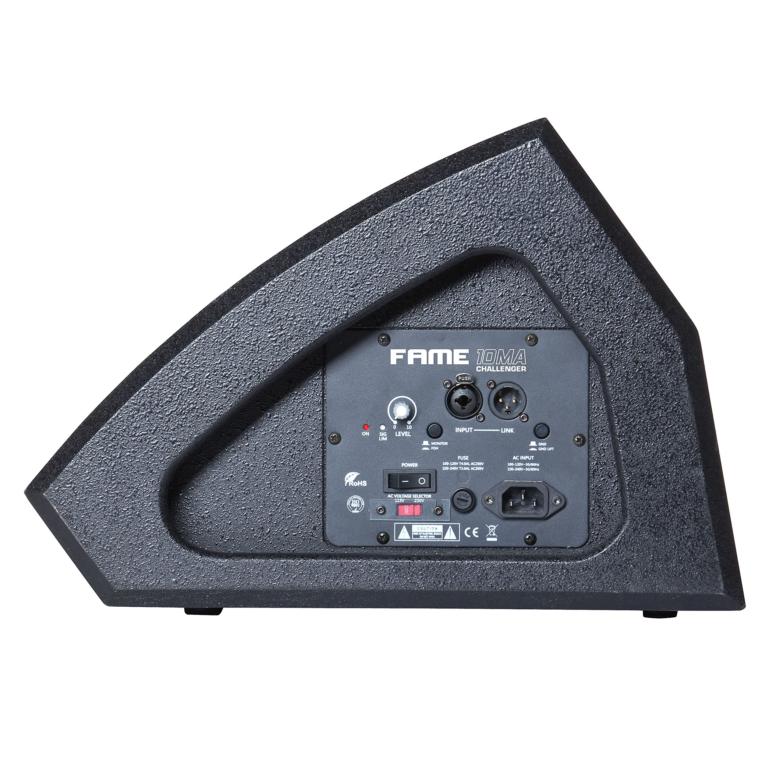 Fame Audio Challenger 10MA, Aktiver Bühnenmonitor 10", 150W RMS, 300W Peak, Multifunktionsgehäuse, 36mm Flansch