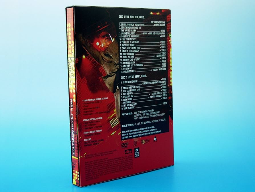 【美品】フィル・コリンズのファーストファレルツアーを収録した2枚組DVD 美品】フィル・コリンズのファーストファレルツアーを収録した2