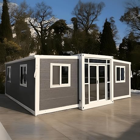 Luxury, Foldable, Expandable 2-Bedroom Tiny Home Kit with Kitchen, Bathroom, & Toilet