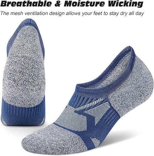 Miniatura 6 de Gonii No Show Socks - Calcetines deportivos de compresión para mujer 6 pares