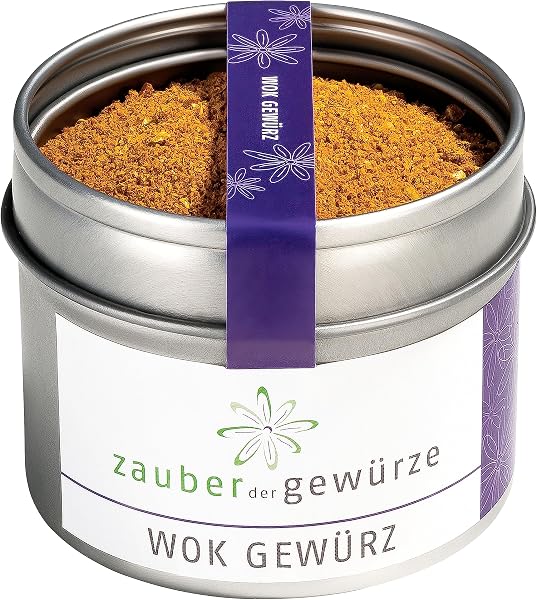 Zauber der Gewürze Asiatische Wok Gewürzmischung, Wok-Gewürz für Fleisch, Gemüse und Fisch aus Wok und Pfanne, chinesische Würzmischung für die asiatische Küche, ohne Zusatzstoffe, 55 g - 1