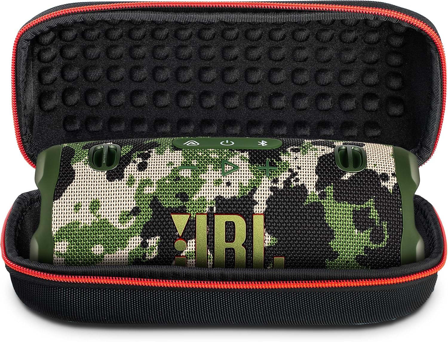 JBL Charge 6 Portable Bluetooth Speaker (Squad) | IP68 Waterproof, DustProof, and DropProof, Outdoor Wireless Audio |28Hrs Playtime + Travel Case Bundle - Image 3