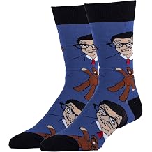 ooohyeah Mens Funny Mr Bean Socks, Novelty Cool Crazy Crew Socks Fun Gifts