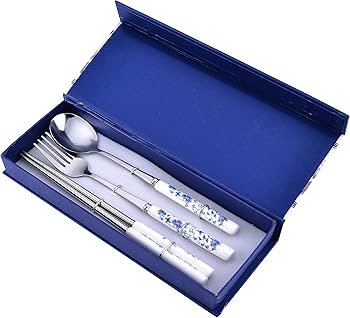 Amazon | 青花陶磁持ち手ステンレスカトラリー箸・フォーク・スプーン3 Amazon | 青花陶磁持ち手ステンレスカトラリー箸・フォーク・スプーン3