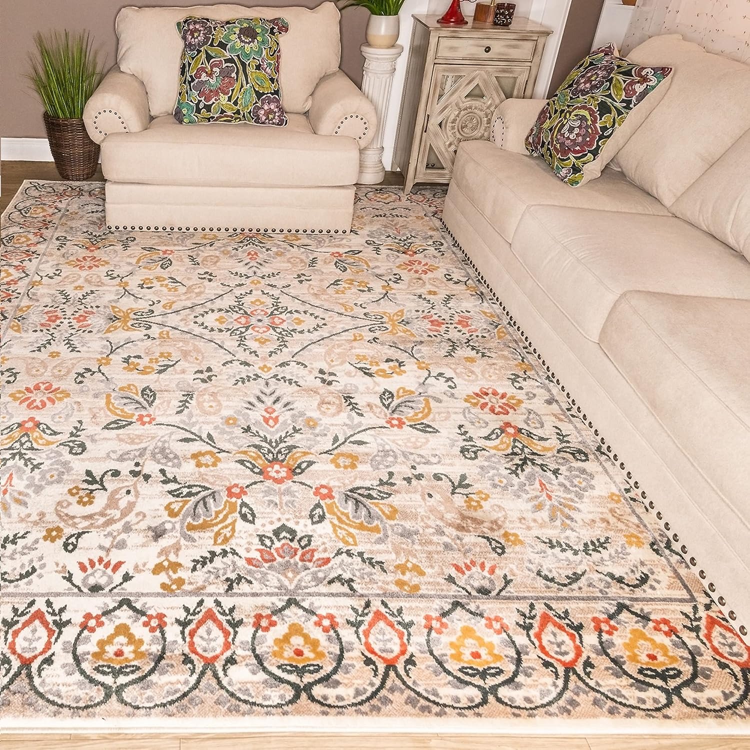 Amazon.com: SUPERIOR Indoor Runner Rug Perfect for Hallways, Entryway ...