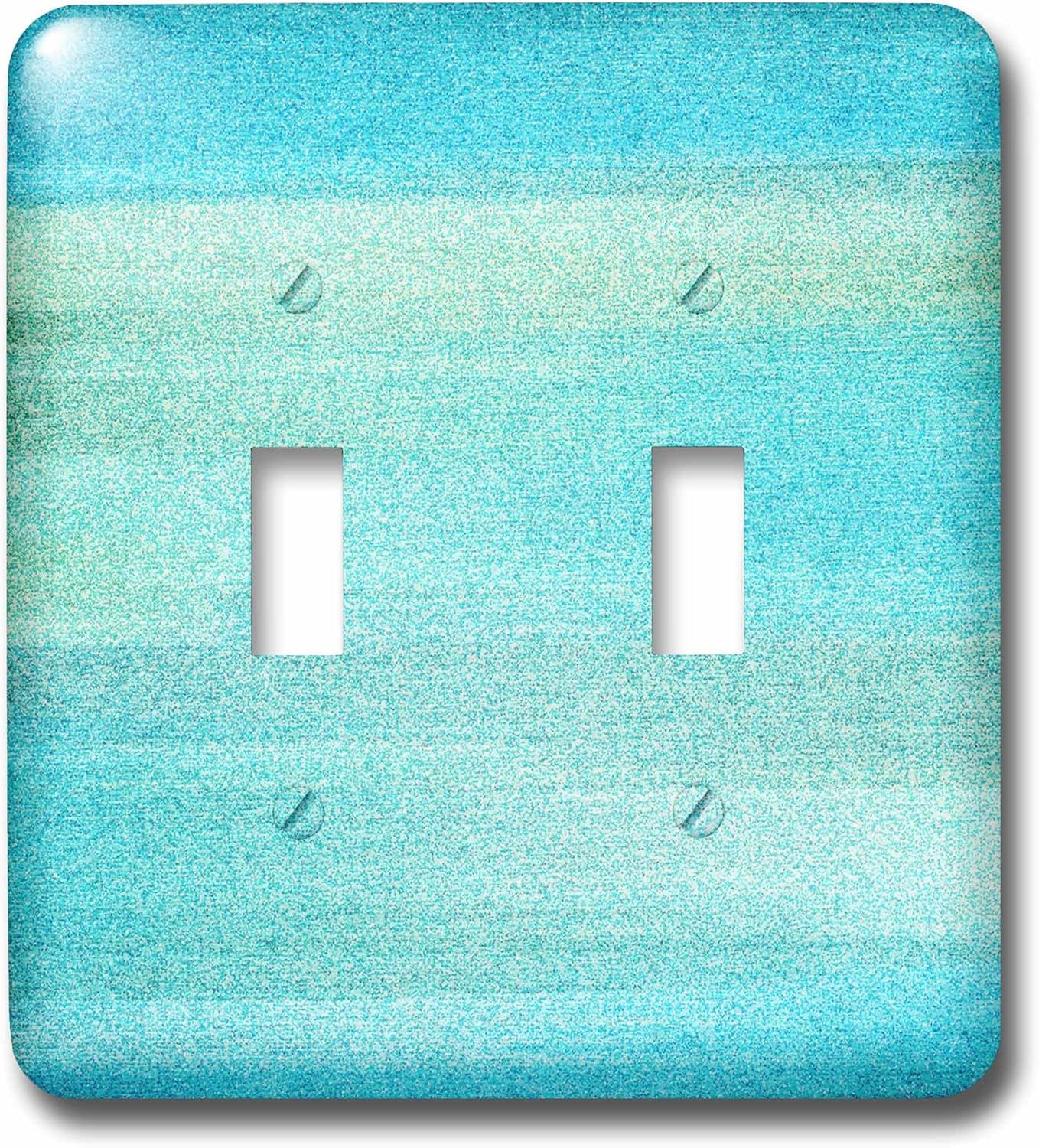 3dRose LSP_152091_2 Abstract Aqua sea Beach Theme Art Double Toggle Switchaqua