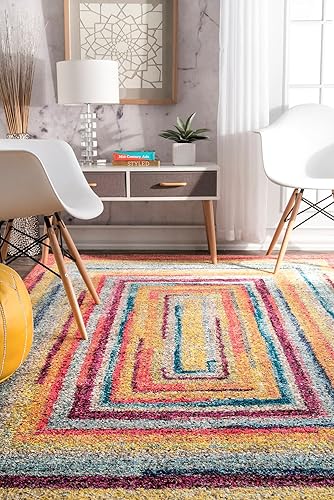 Miniatura 2 de nuLOOM Hargis Labyrinth - Alfombra de área, 3 x 5 pies, multicolor