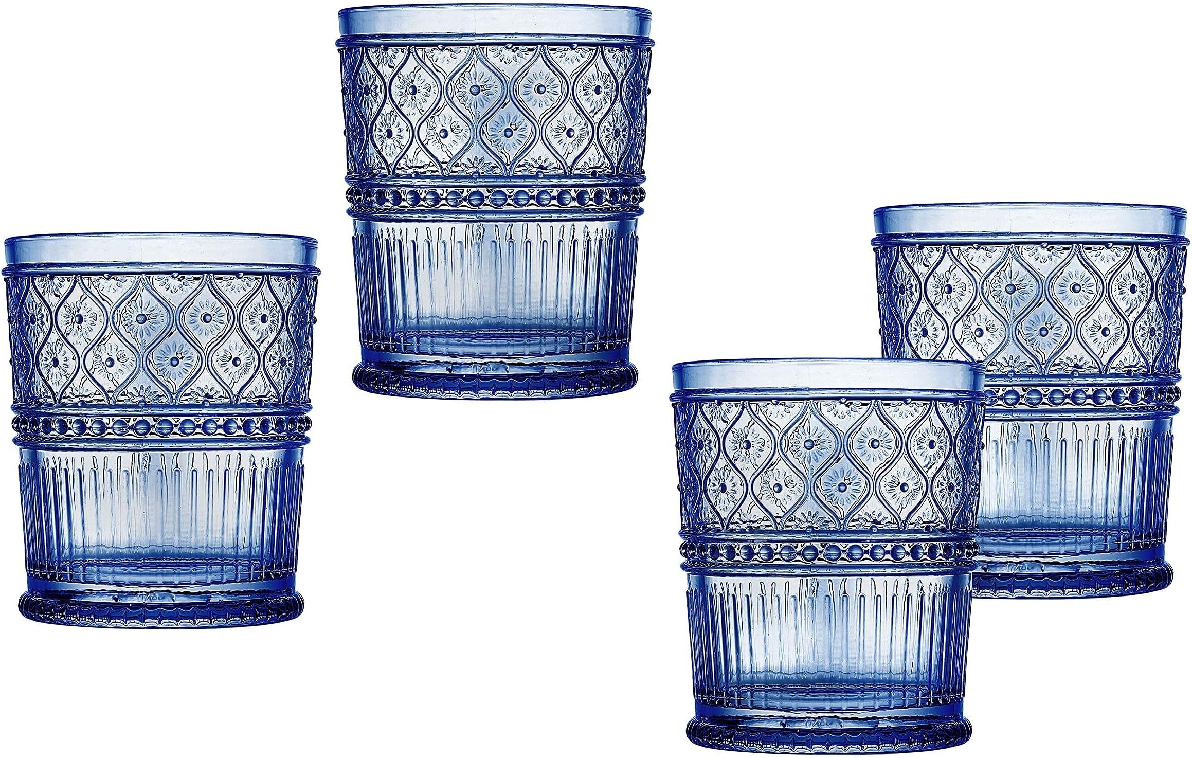 Godinger Jax Double Old Fashioned Beverage Glass Cup Pink