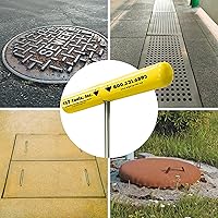 Vista 3 de T&T Tools Handy Hook – Gancho de 16" de acero inoxidable para tapa de alcantarilla, extractor, extractor de pasador de espiga, herramienta