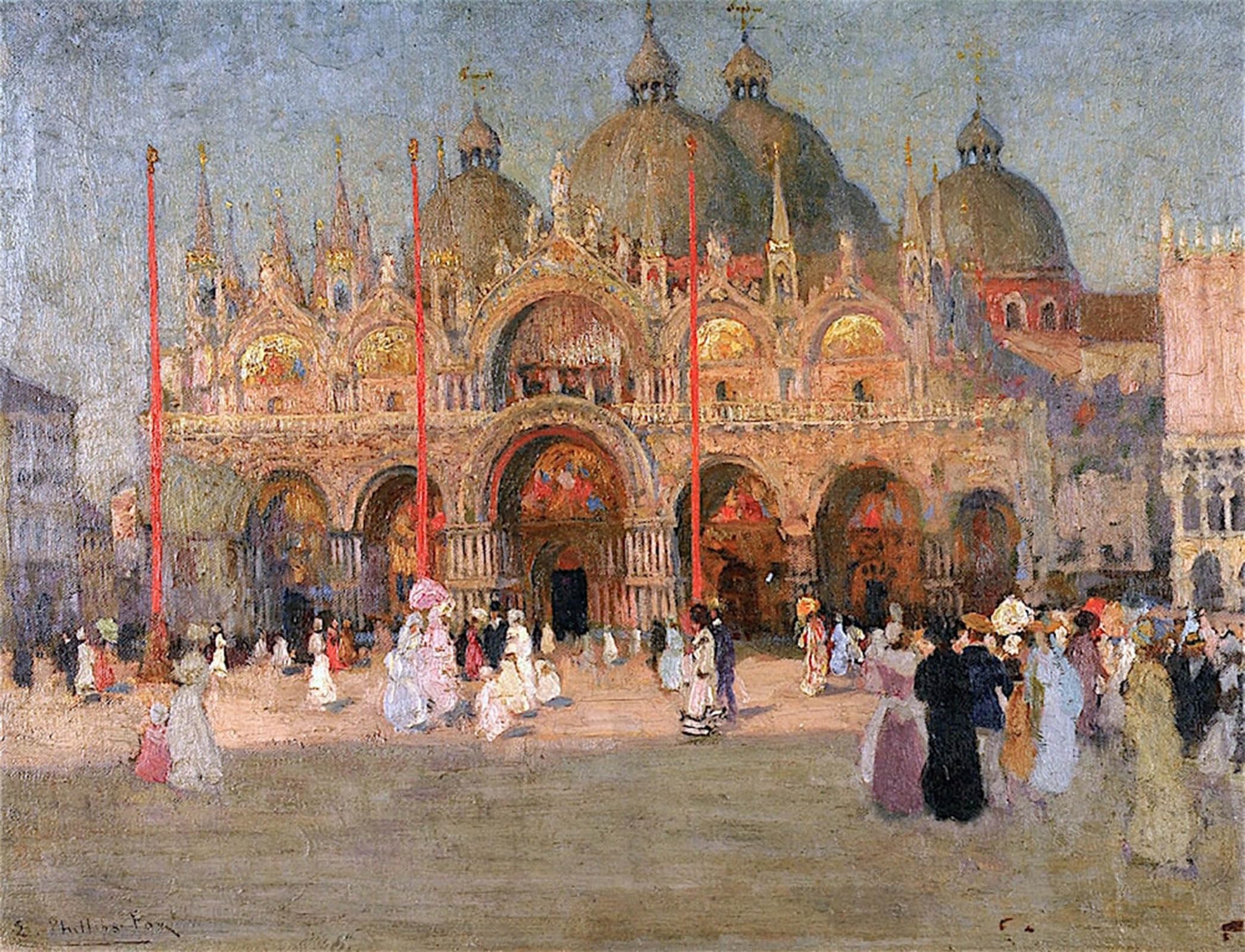 POSTERIIk Famous Modern Artwork Art Mural St. Mark's Venice Emanuel Oil Paintings Pictures for Home Decor 60x90cm