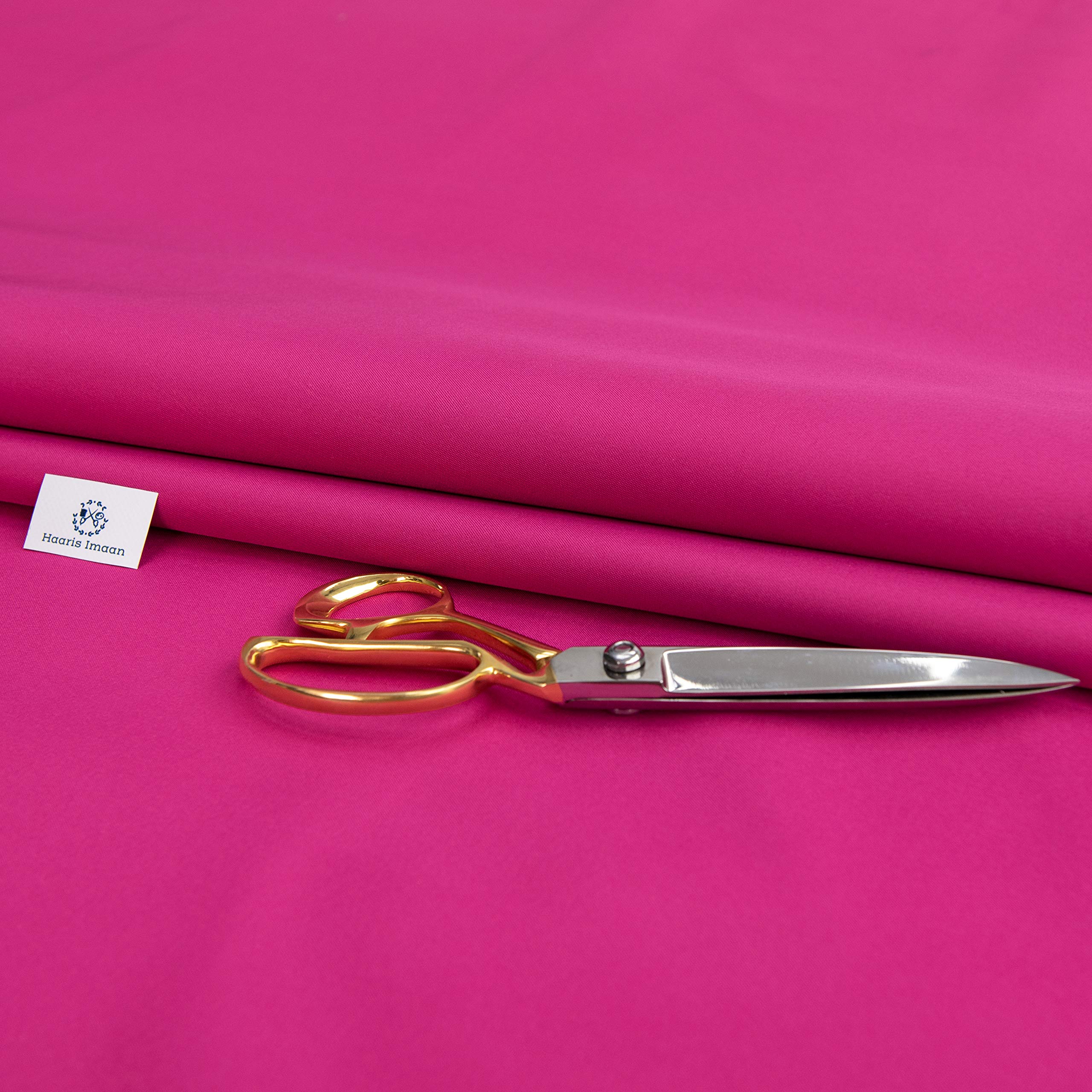 Haaris Imaan Water Resistant Polyester Fabric | Premium Upholstery Fabric for Outdoor, Garden | Perfect for Beanbags, Cushions, Curtains, Pallet Sofas Furnishing | Sold by The Meter (Pink)