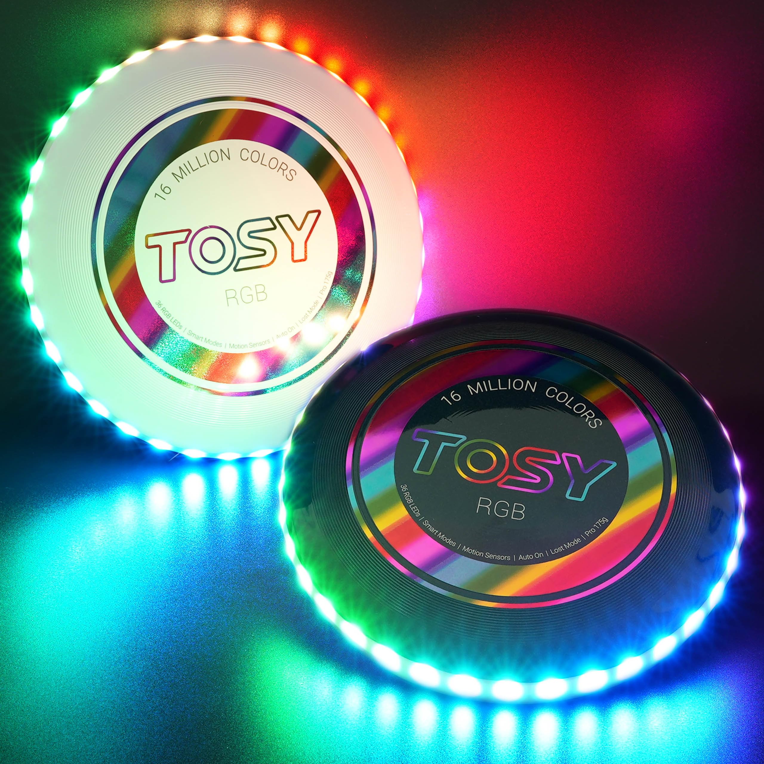 Amazon | TOSYフライングディスク - 1600万色RGB LED、非常に明るく