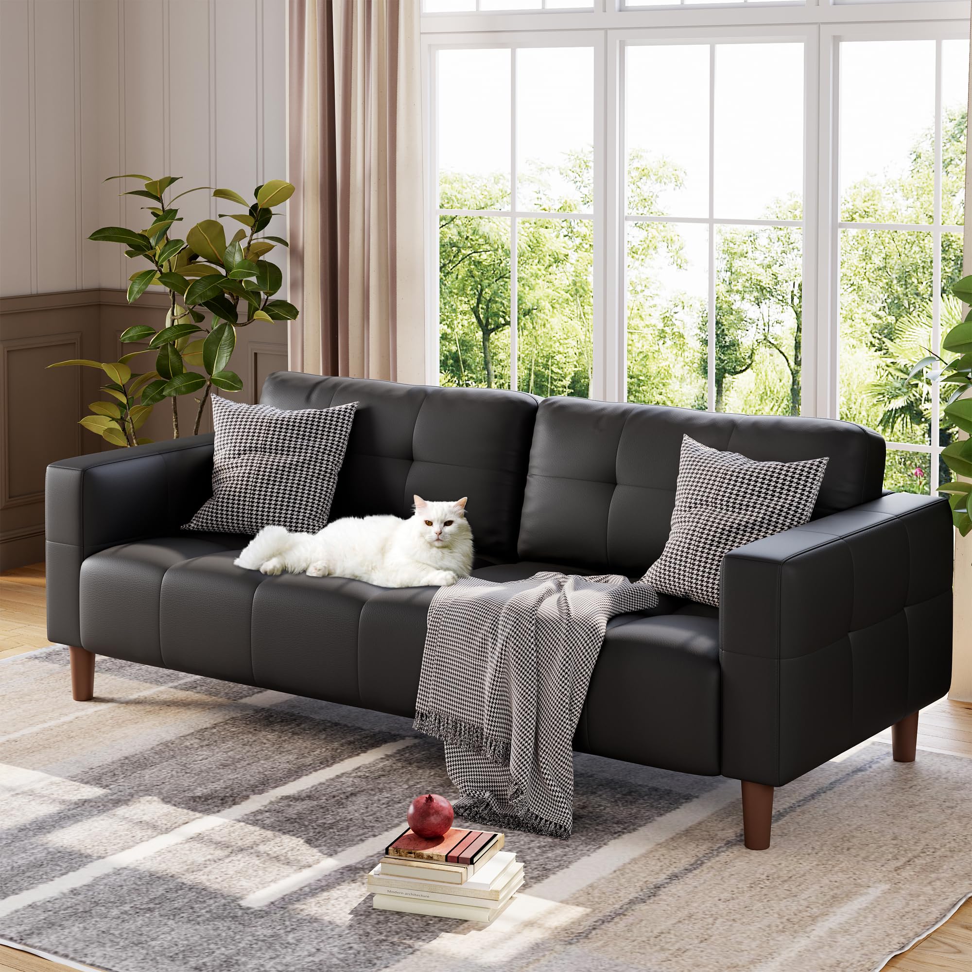 Amazon.com: GarveeHome 3-Seater Sofa Couch, 83 in Wide Faux