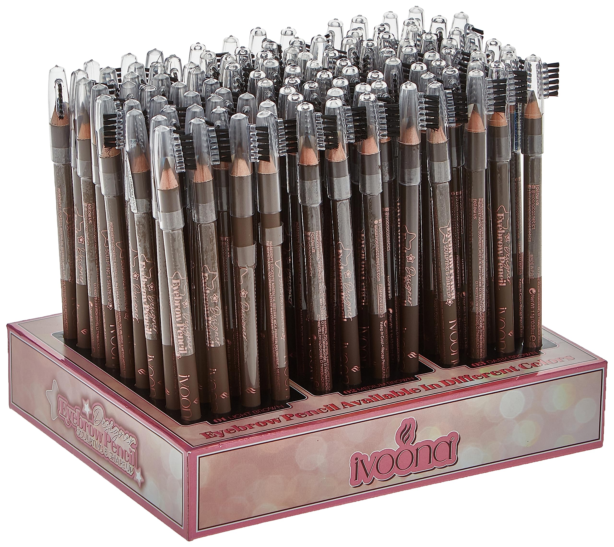 Ivoona Designer Eyebrow Pencil Set 108-Pieces