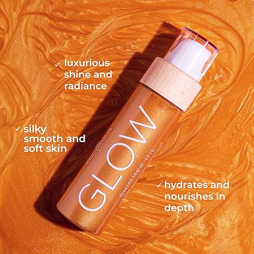 Miniatura 5 de COCOSOLIS GLOW Shimmer Oil | Aceite seco natural iluminador con partículas brillantes | Deja la piel brillante y mejora un bronceado dorado | Da una