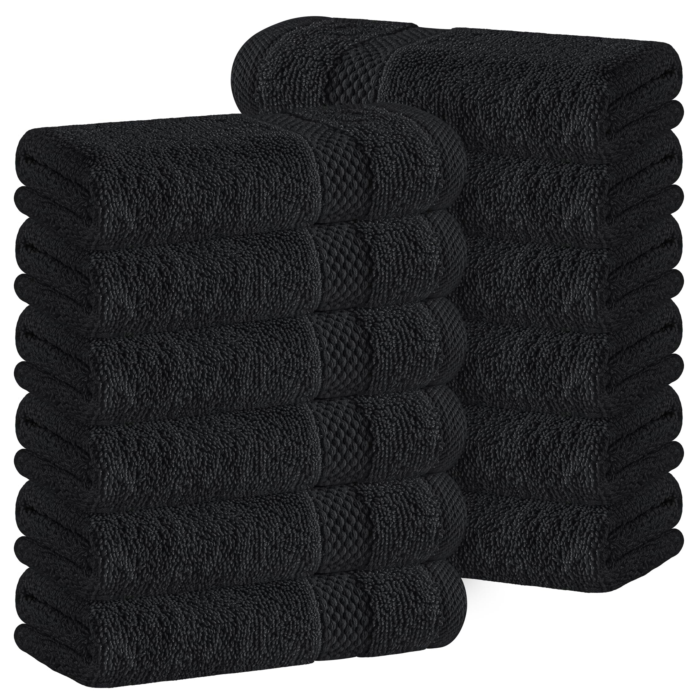Luxury White Washcloths - 12 Pack | Hotel Spa Quality -11