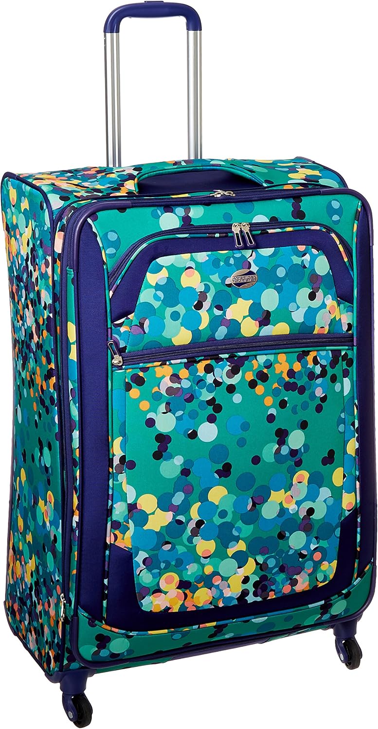 American Tourister Ilite X'treme Spinner 29, Purple Dot, One Size