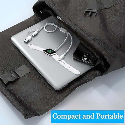 Miniatura 9 de Cargador corto 3 en 1 para Apple Watch, cable de carga portátil compatible con iWatch Series SE87654321 y iPhone 14131211ProMaxXSX, iPad, Pods,