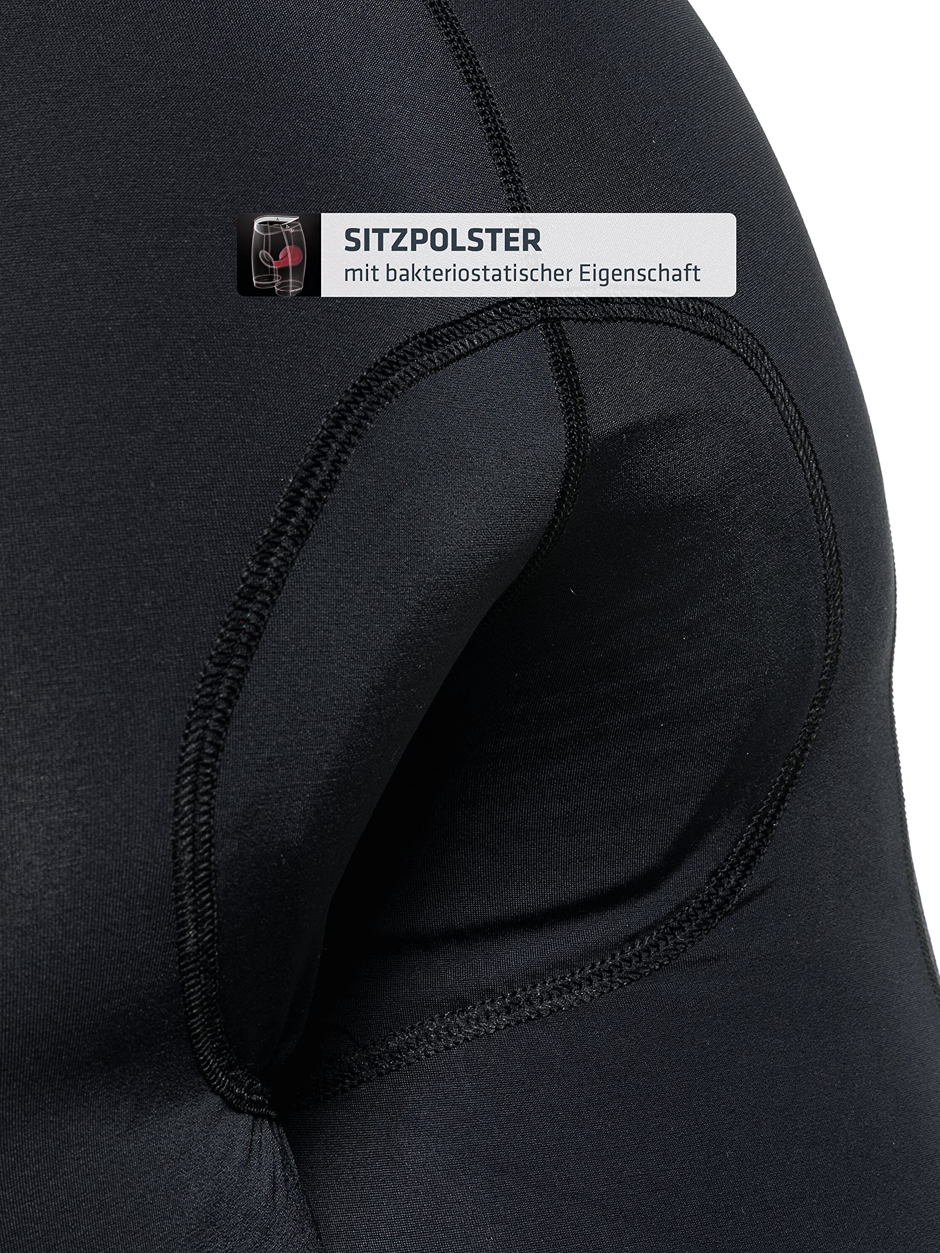 Schöffel Damen Skin Pants 8h L, atmungsaktive Stretch-Radhose mit Polster und Bodymapping, Fahrrad Unterhosen mit bakteriostatischer Silbernitrat-Behandlung