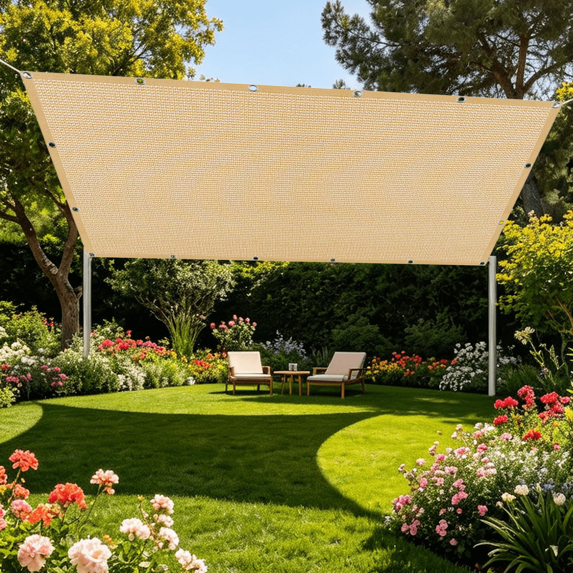 Filet de protection solaire pour stopper la chaleur sous serre et pergola