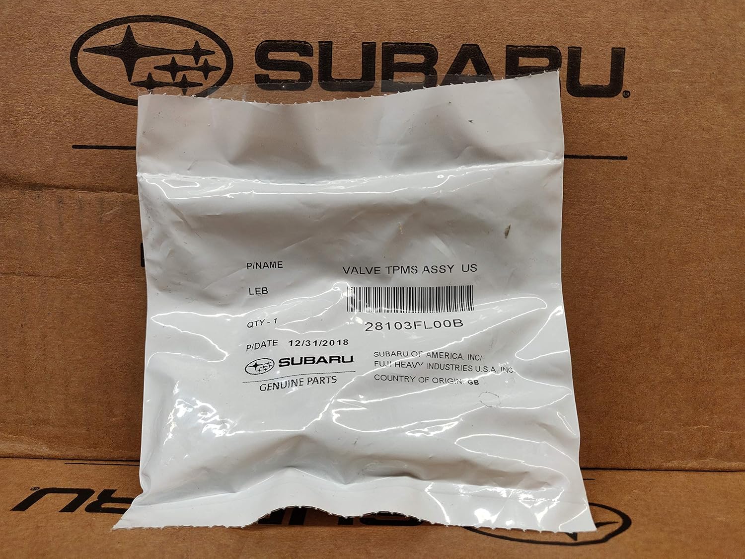 Subaru TPMS Tire Pressure Sensor 28103FL00E Impreza Ascent Crosstrek Legacy Outback OEM