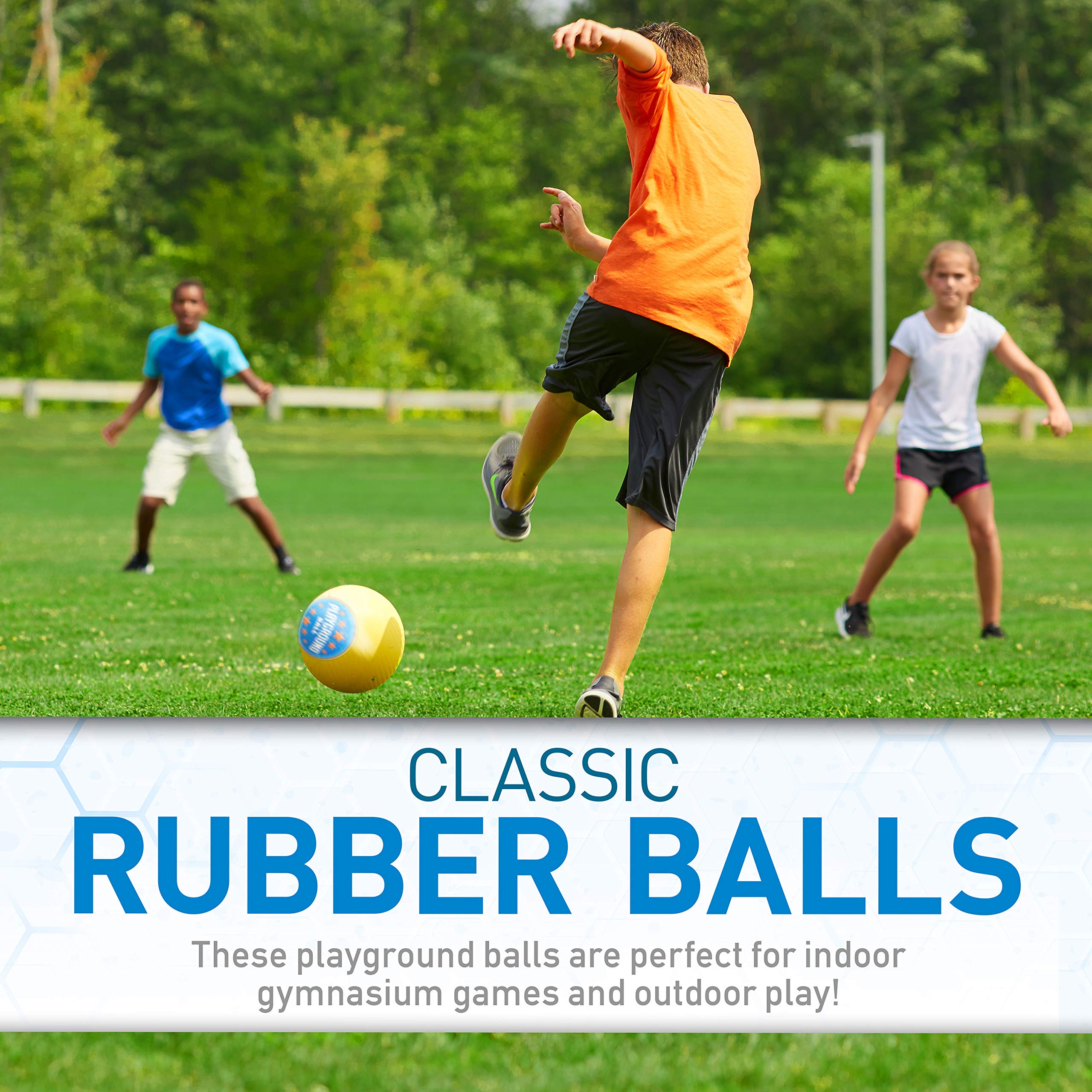 Franklin Sports Kids Playground Balls Rubber Kickballs + Playground