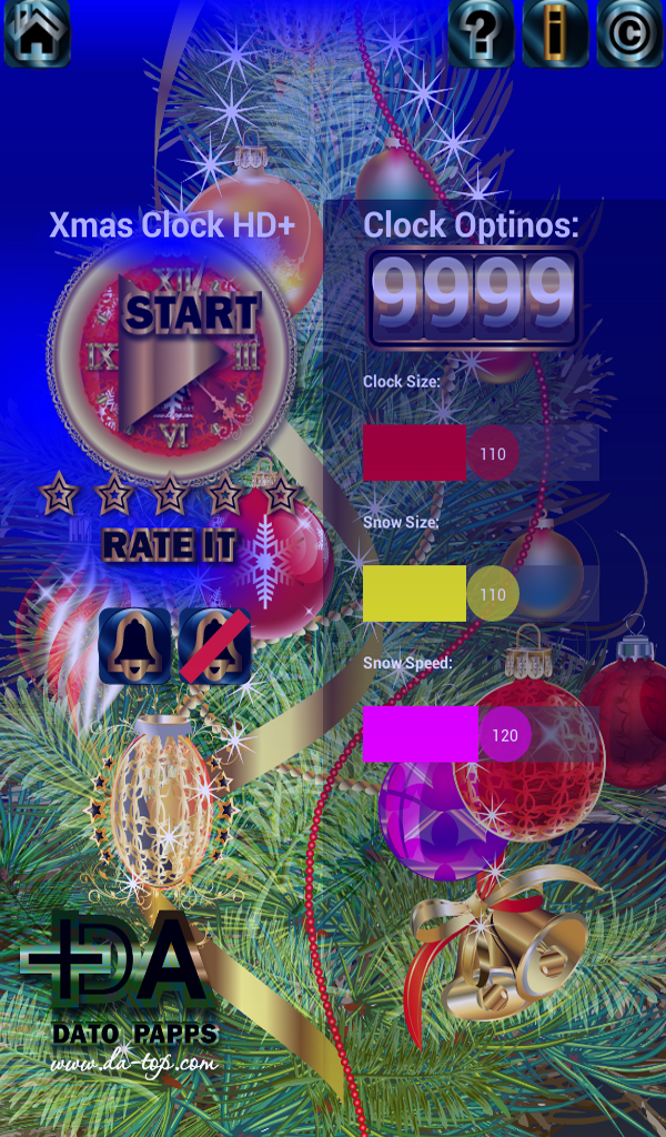Xmas Clock (Winter Holidays Alarm Clock for Kids and