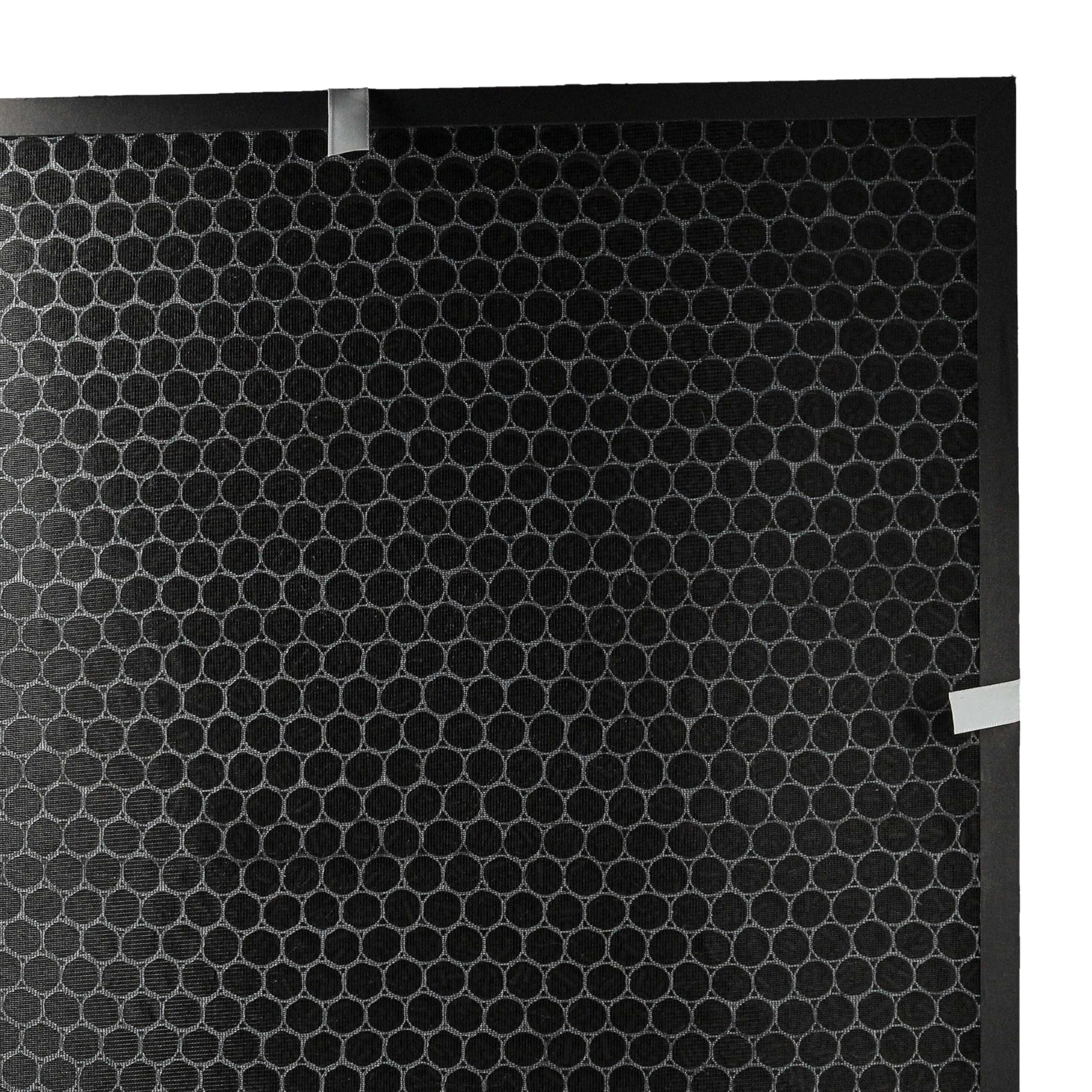 vhbw 4 x filtr z węglem aktywnym kompatybilny z Lux Aeroguard 4 S oczyszczacz powietrza – filtr powietrza, czarny