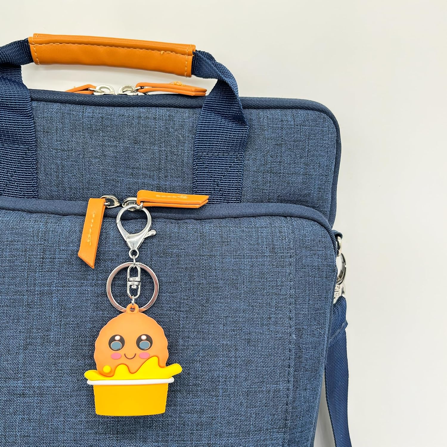Chicken Nugget Keychain – Cute, Adorable Nugget Splashing in Honey Mustard – Fun & Funny Gift for Food Lovers – Great for Bags, Backpacks, Wallets, Keys