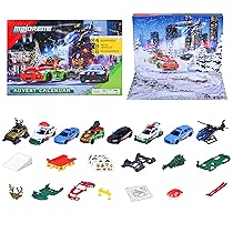 Majorette – Calendario dell’avvento 2025, 24 sorprese, 8 veicoli in metallo in scala 1:64, 16 accessori, 8504107000