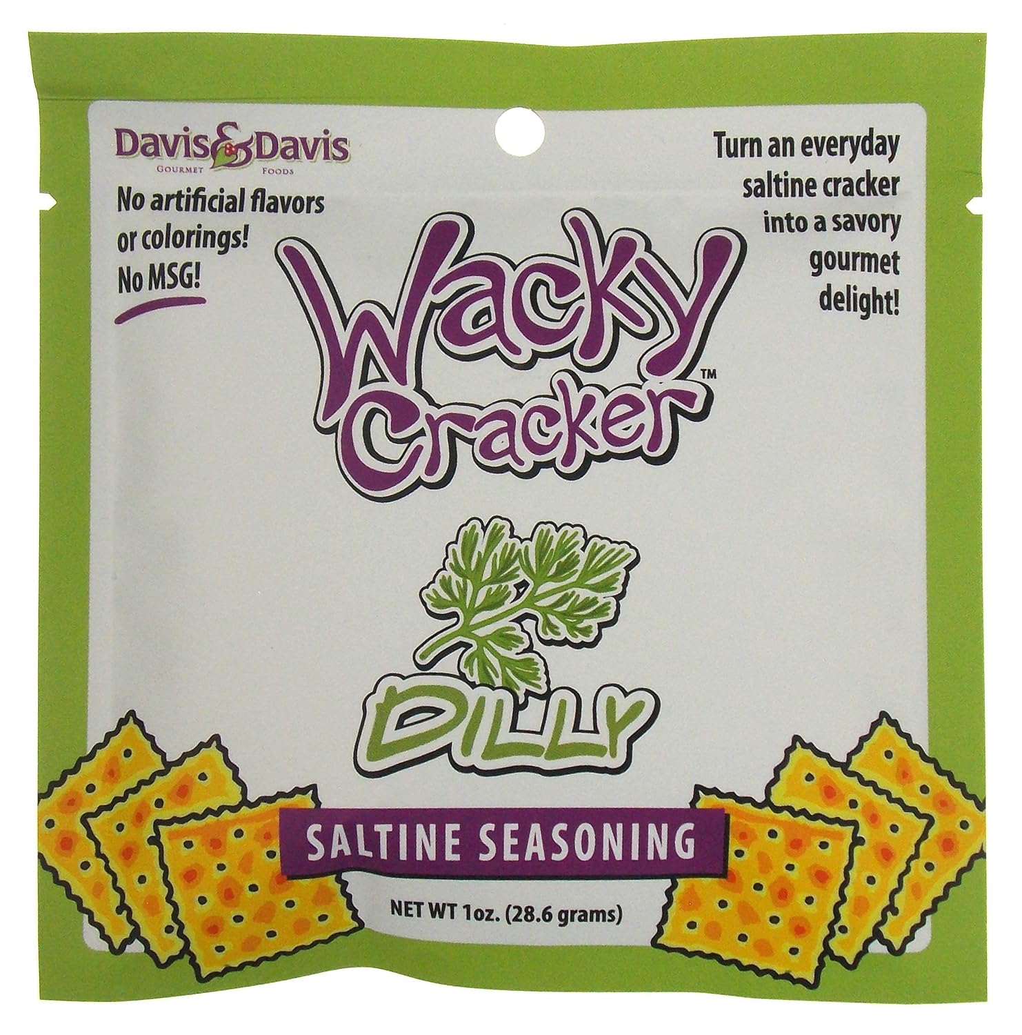 Dilly Wacky Cracker Saltine Seasoning Dill Flavor 1 Ounce