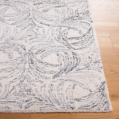 Miniatura 4 de MARTHA STEWART x SAFAVIEH MSR3528F - Alfombra contemporánea hecha a mano de 8 x 10 pies, color marfilgris