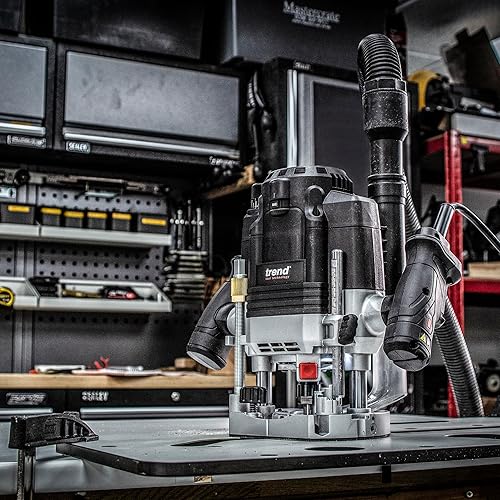 Miniatura 15 de Trend Router de inmersión T8 de modo dual de 3-1/4 HP con pinza de 1/2 pulgada, velocidad variable, mesa de enrutador compatible con sistema de