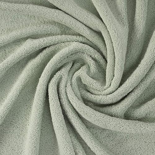 Miniatura 2 de Qute Home Juego de 4 toallas de baño, 100% algodón turco de alta calidad para baño, toallas turcas suaves y absorbentes, de secado rápido, el juego