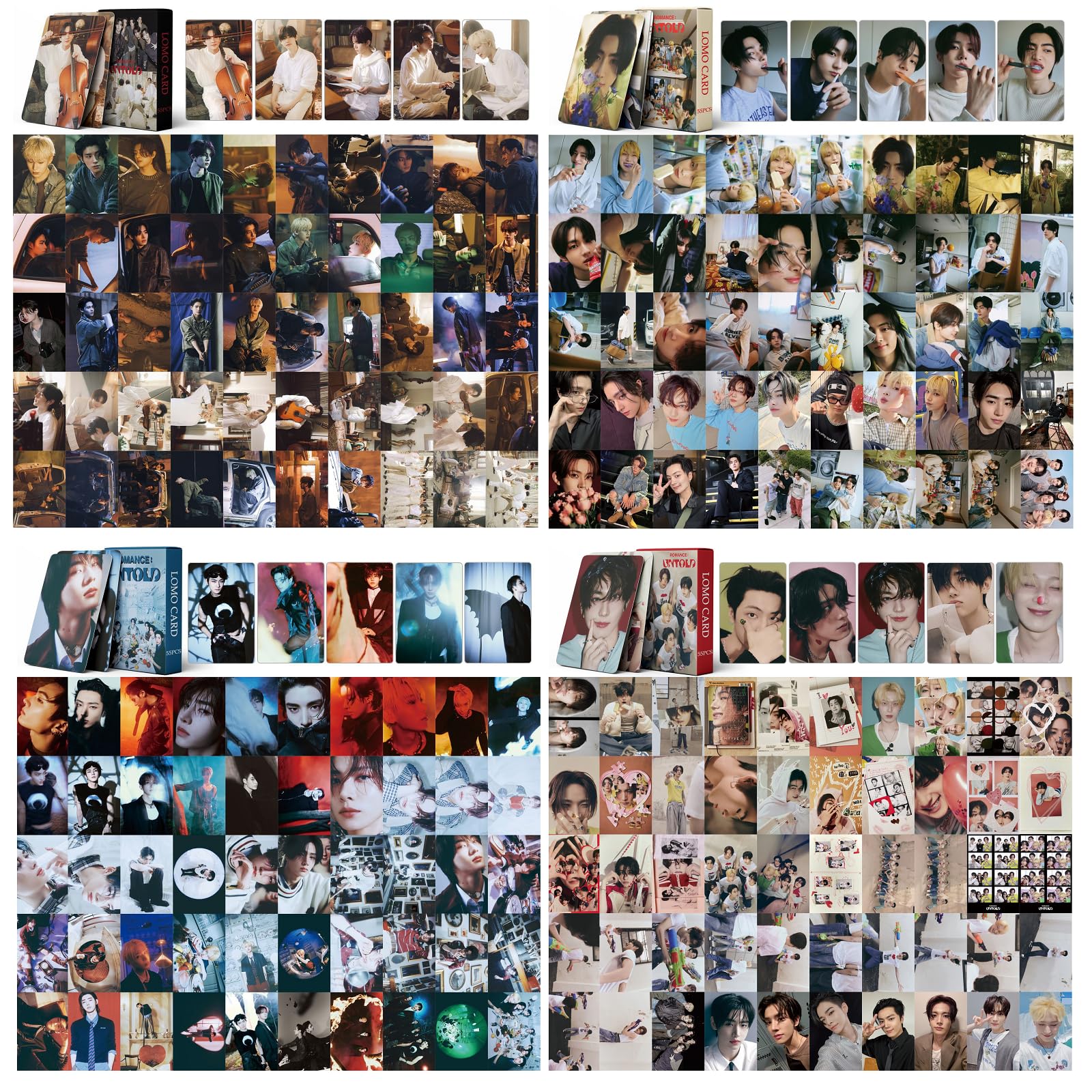 Kpop Photocard 220-Piece ENHYPEN 2025 Photocard Set - K-Pop