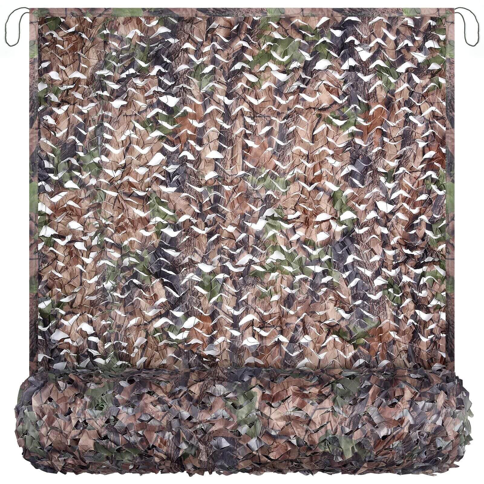 iunio Camo Netting, Camouflage Netting, with Mesh Backing, Military Nets, Army Sunshade Net, Lightweight, Durable, for Hunting, Duck Blind, Car Cover, Photograph, Party Decoration,Camping-image-45
