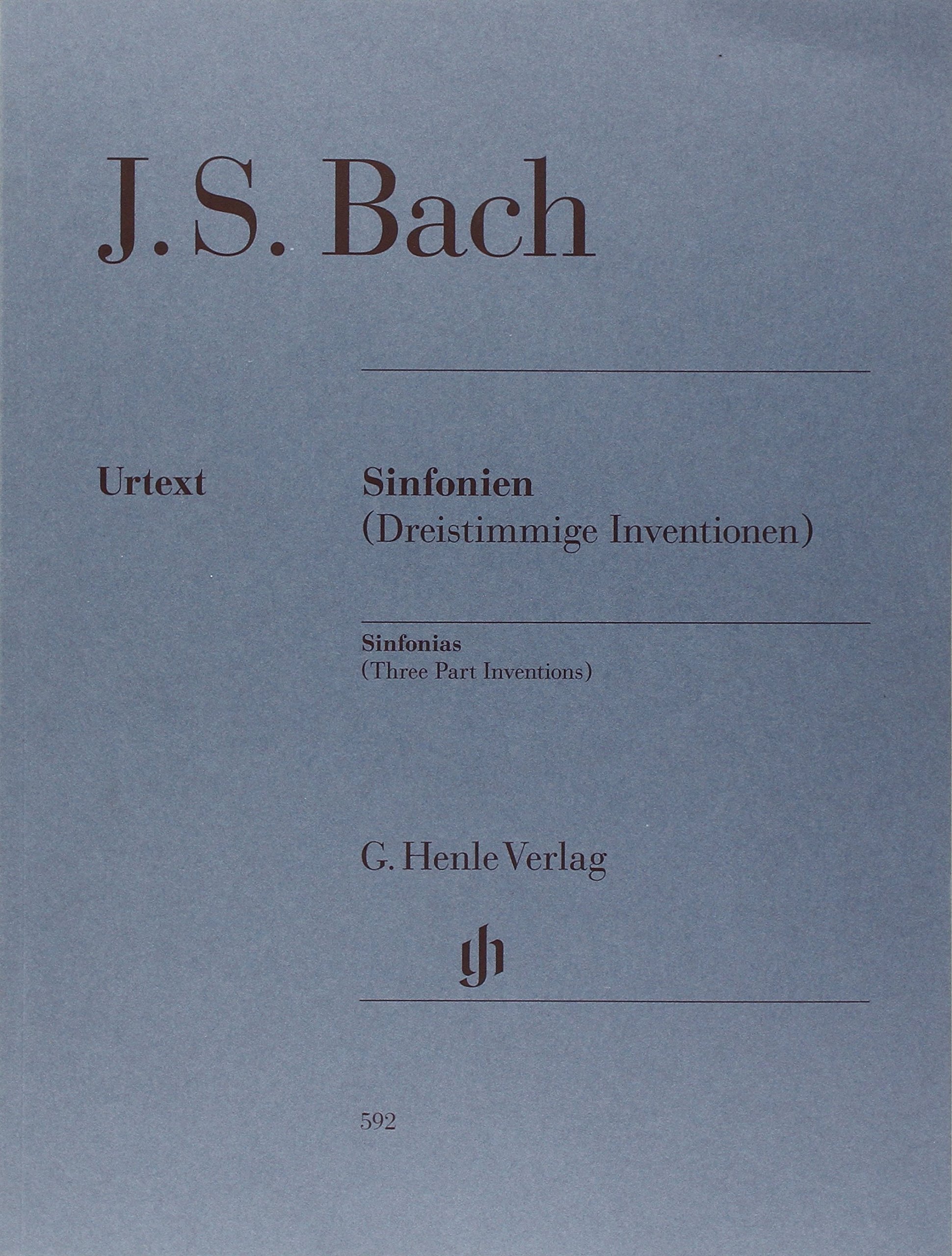 Sinfonias (Three Part Inventions) - Revised Urtext Edition - piano solo - sheet music - (HN 592)