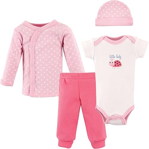 Luvable Friends baby-girls algodón prematuro canastilla conjunto