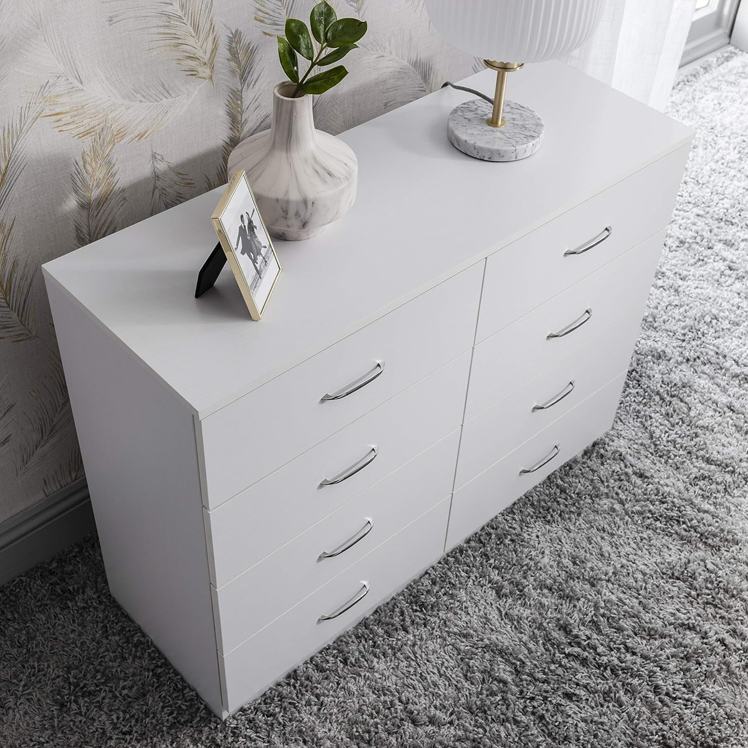 Chest of Drawers Home Black, 8 Drawer Laura James Chest of Drawers