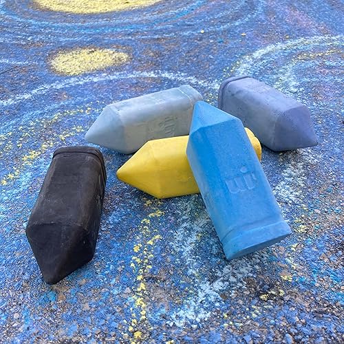 Miniatura 3 de Urban Infant Tiza para acera no tóxica para niños pequeños y niños, tiza gigante lavable para exteriores, noche estrellada