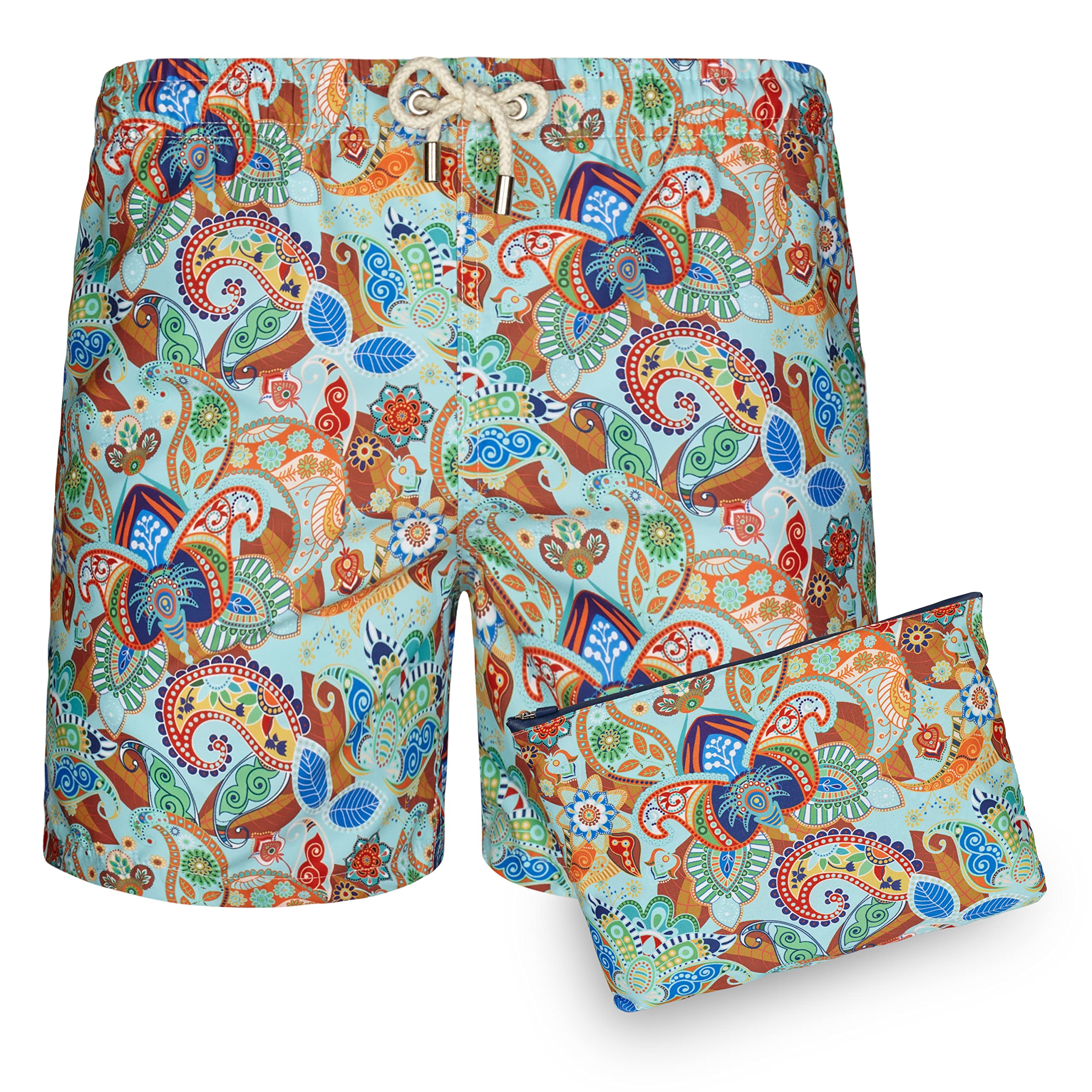 Blue coast yachting Bañador para Hombre Estampado y Secado Rápido
