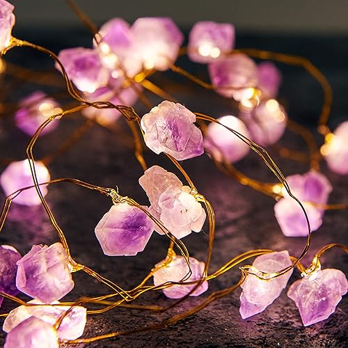 Amethyst Crystal Fairy Lights
