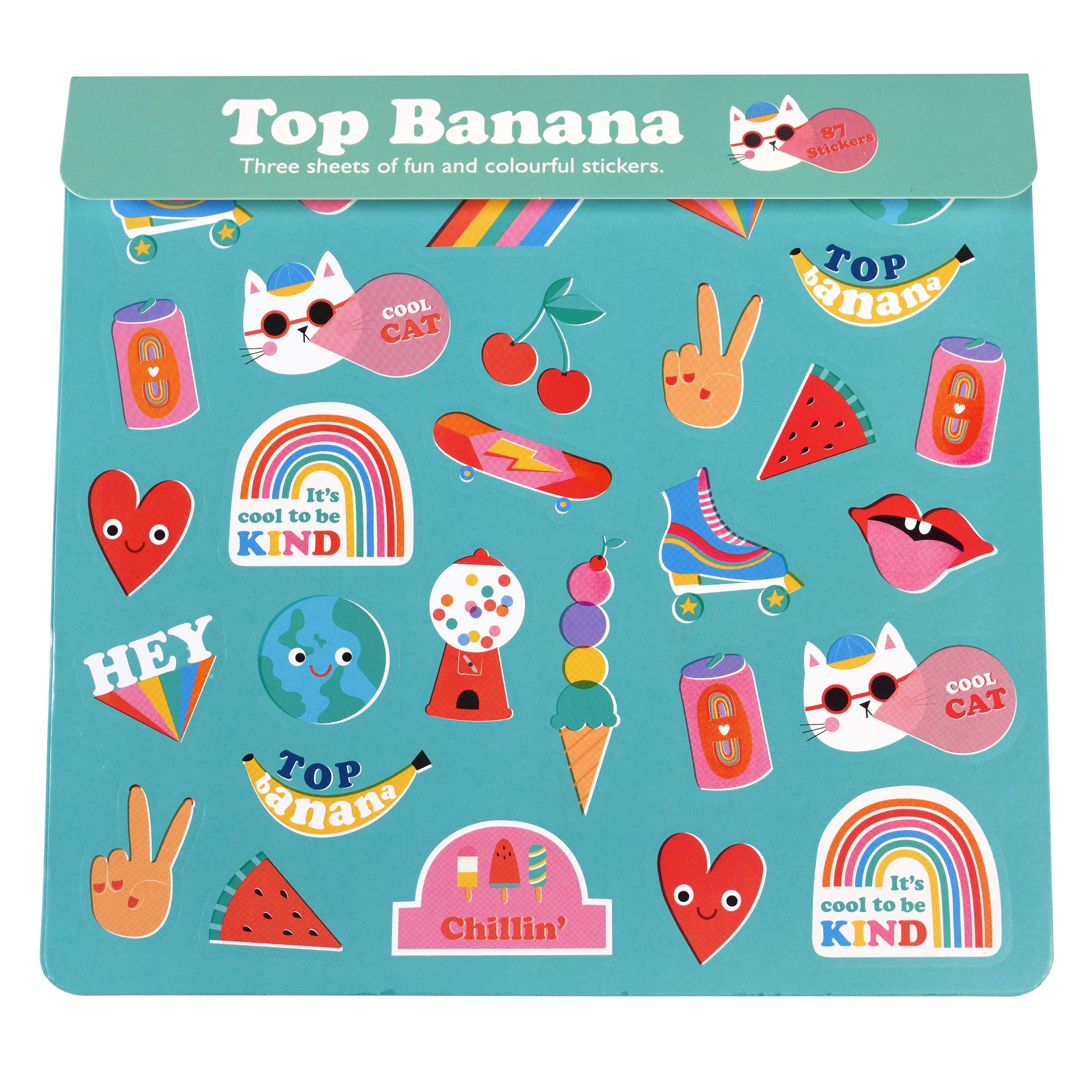 Rex London Top Banana Stickers (3 Sheets)