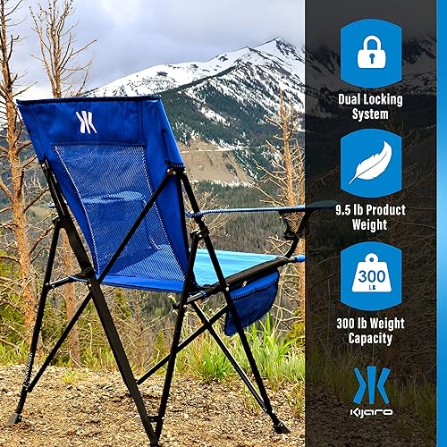 Miniatura 6 de Kijaro Dual Lock Portable Camping Chairs - Enjoy The Outdoors with a Versatile Folding Chair Sports Chair Outdoor Chair  Lawn Chair - Dual Lock