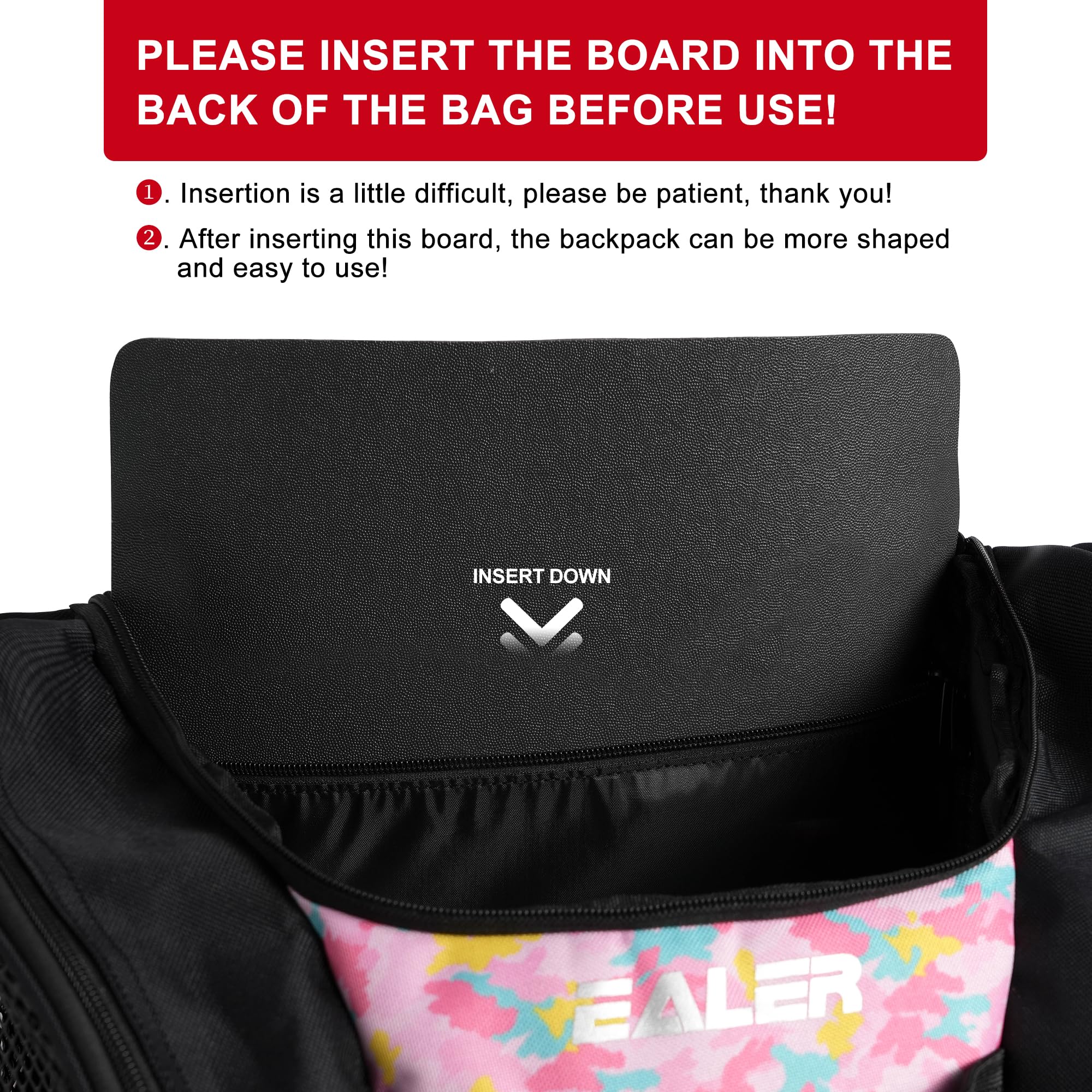 EALER SBH202 Ice Skate Bag Ice Skating Backpack, Roller Skates Ski Boot Bag, Ice & Inline Skate Bag - Large Capacity Waterproof Protective Gear