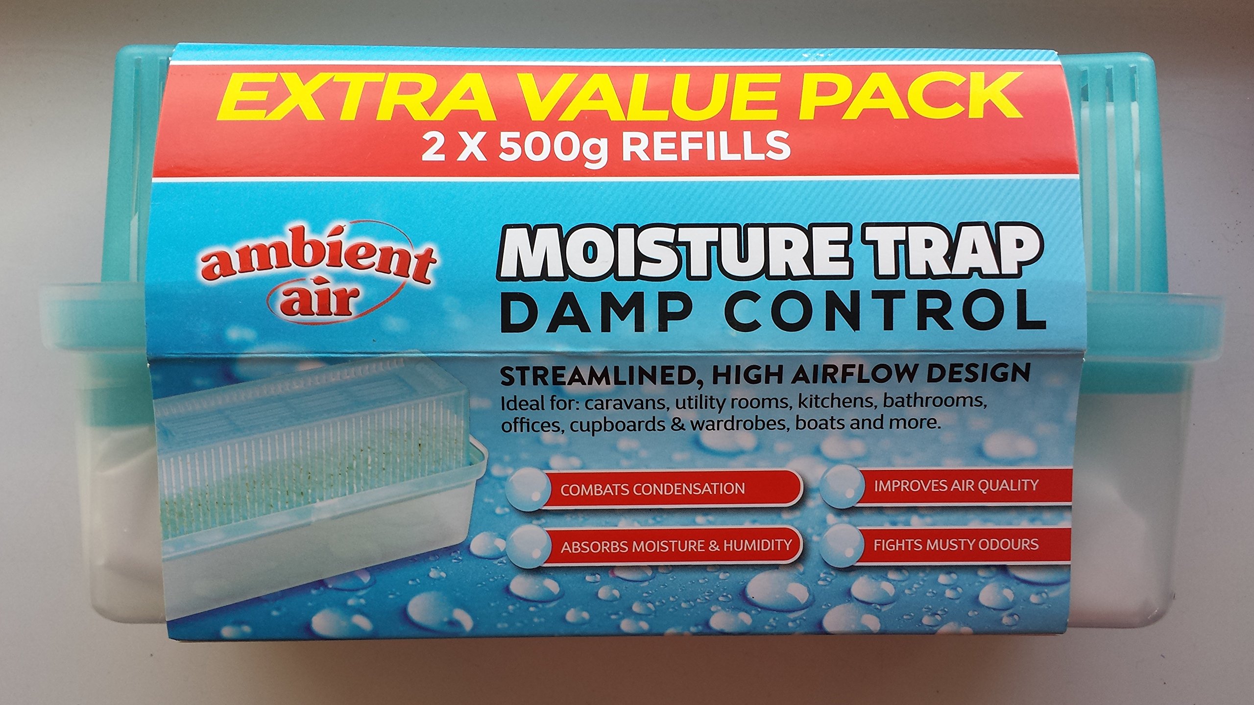 Fight dampness & humidity - Moisture Trap Damp Control (2 x 500g refills)