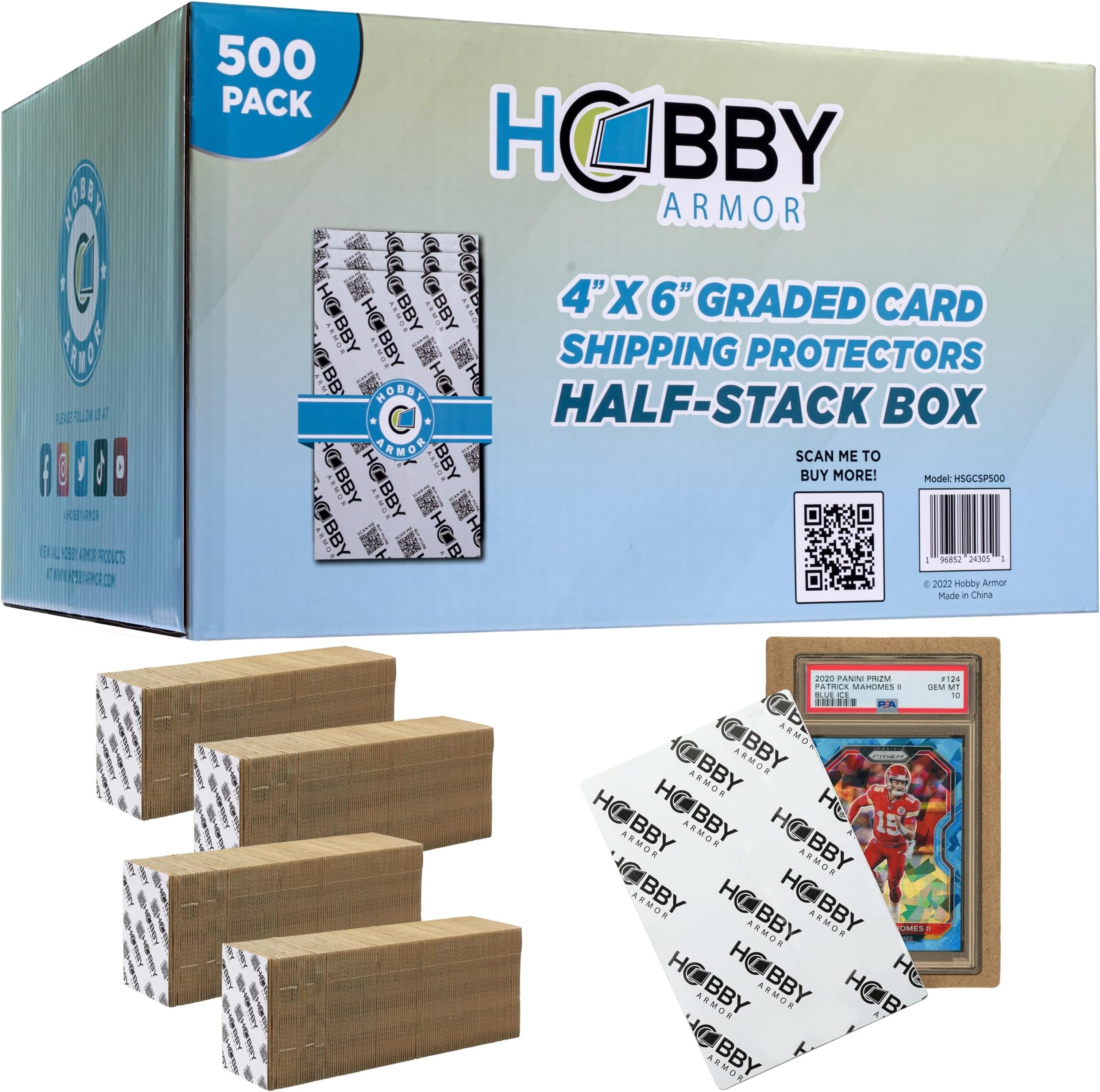 Hobby Armor Graded Card Shipping Protectors 4x6 Trading