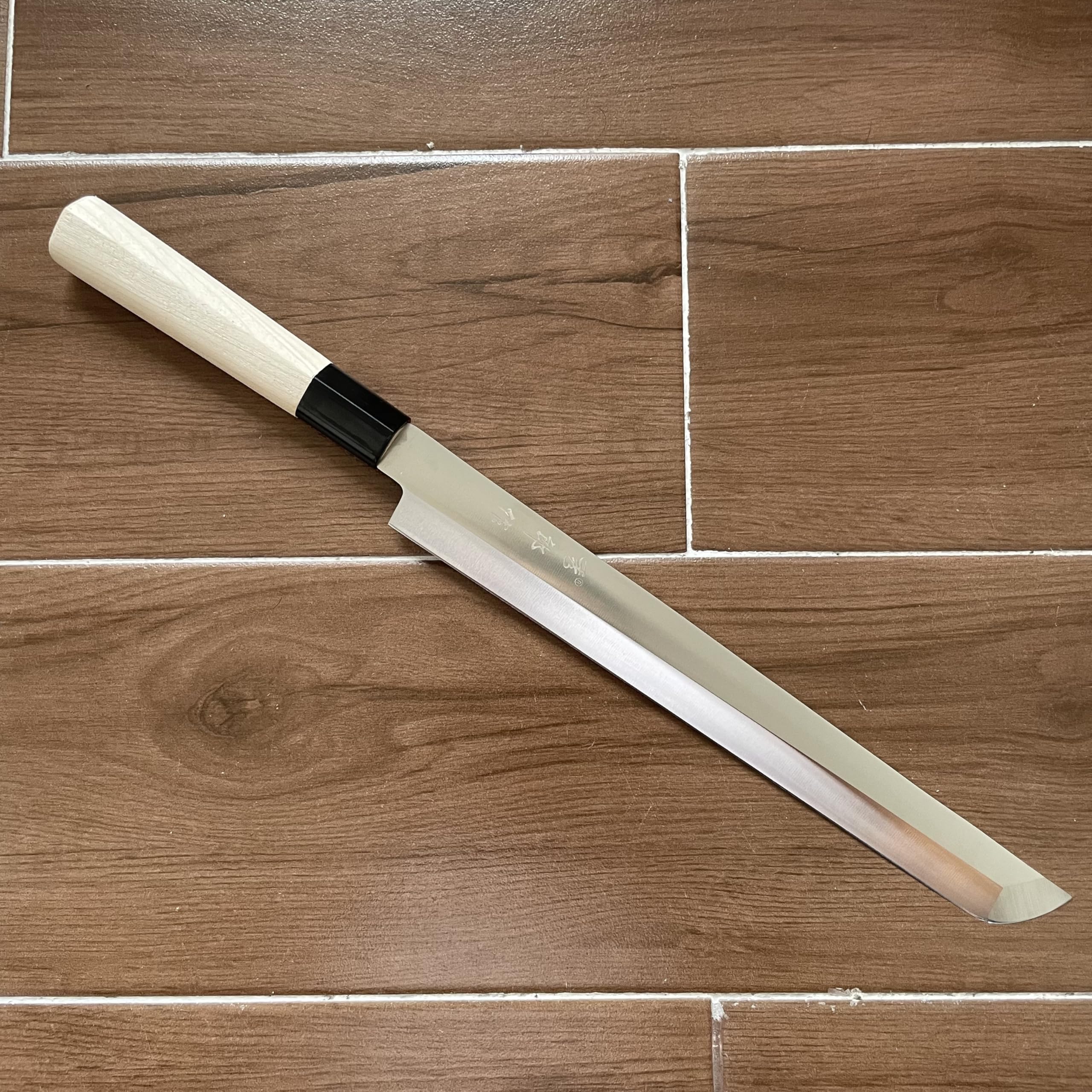 Amazon | 先丸柳刃 プロ用 ステンレス製 和式調理器具 刺身用 片刃仕様