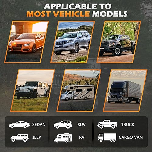 Miniatura 9 de MORNYRAY Paquete de 4 fundas para neumáticos, impermeables, anti-UV, nieve, sol, lluvia, para camiones, RV, SUV, remolque, cámper. (plata, se ajusta