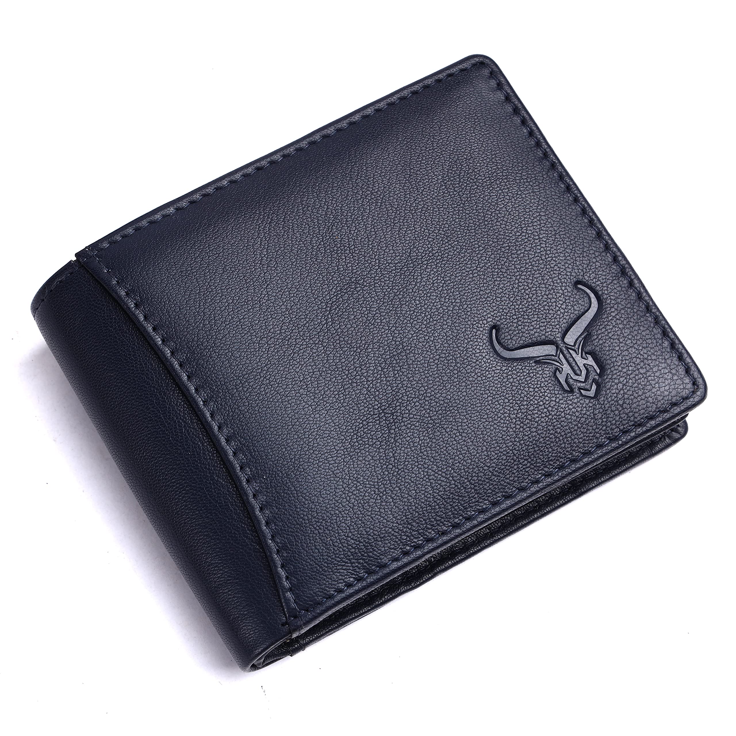 Men's Blue Genuine Lather RFID Wallet